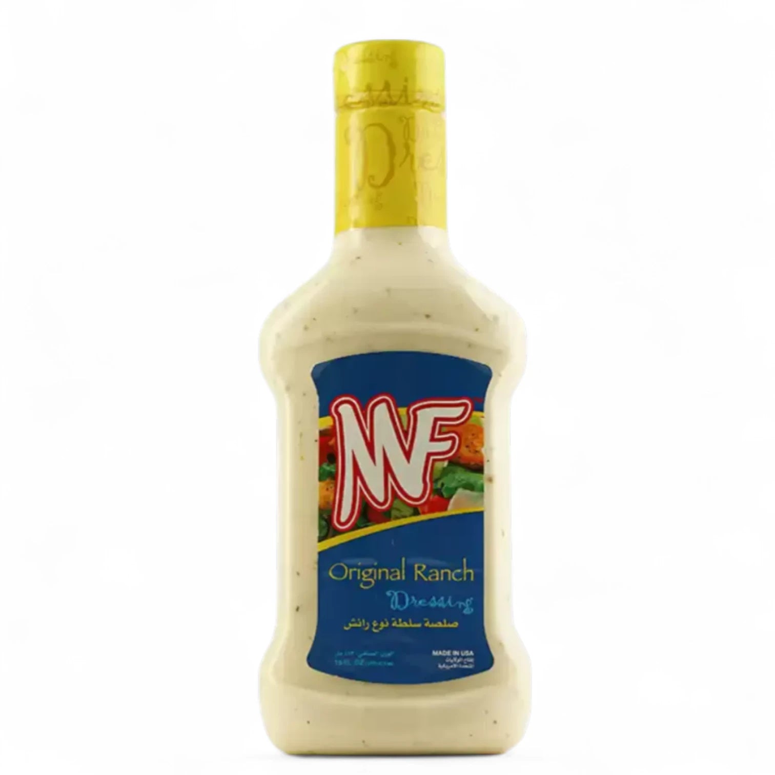MF Original Ranch Fat-Free Dressing Sauce – 473ml | Creamy, Herb-Infused, Guilt-Free Ranch for Salads, Dips & More – Gluten-Free, Classic American Flavor - Damoo