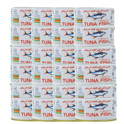 Bandar Abbas Tuna Fish in Vegetable Oil 24 x 190g – White Tuna | High Protein & Omega-3 | Perfect for Sandwiches, Salads & Meals - Damoo