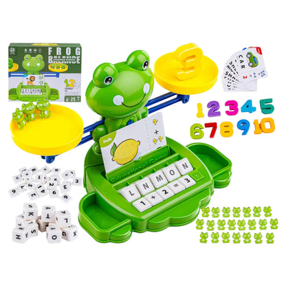 Creative Frog Math Balance Game for Kids – Educational Weighing Scale Toy with Frogs, Numbers & Flashcards | Fun Counting & Early Math Learning Toy Ages 3–7