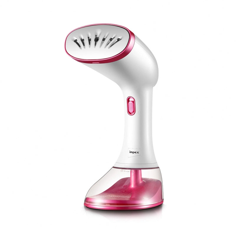 Impex GSM 6015 Handheld Garment Steamer – 1640W Powerful Fabric Steamer with 38s Preheat, 3 Steam Levels, 360ml Water Tank & Ceramic Soleplate – Includes Hand Brush – Portable Clothes Steamer for Quick Wrinkle Removal - Damoo