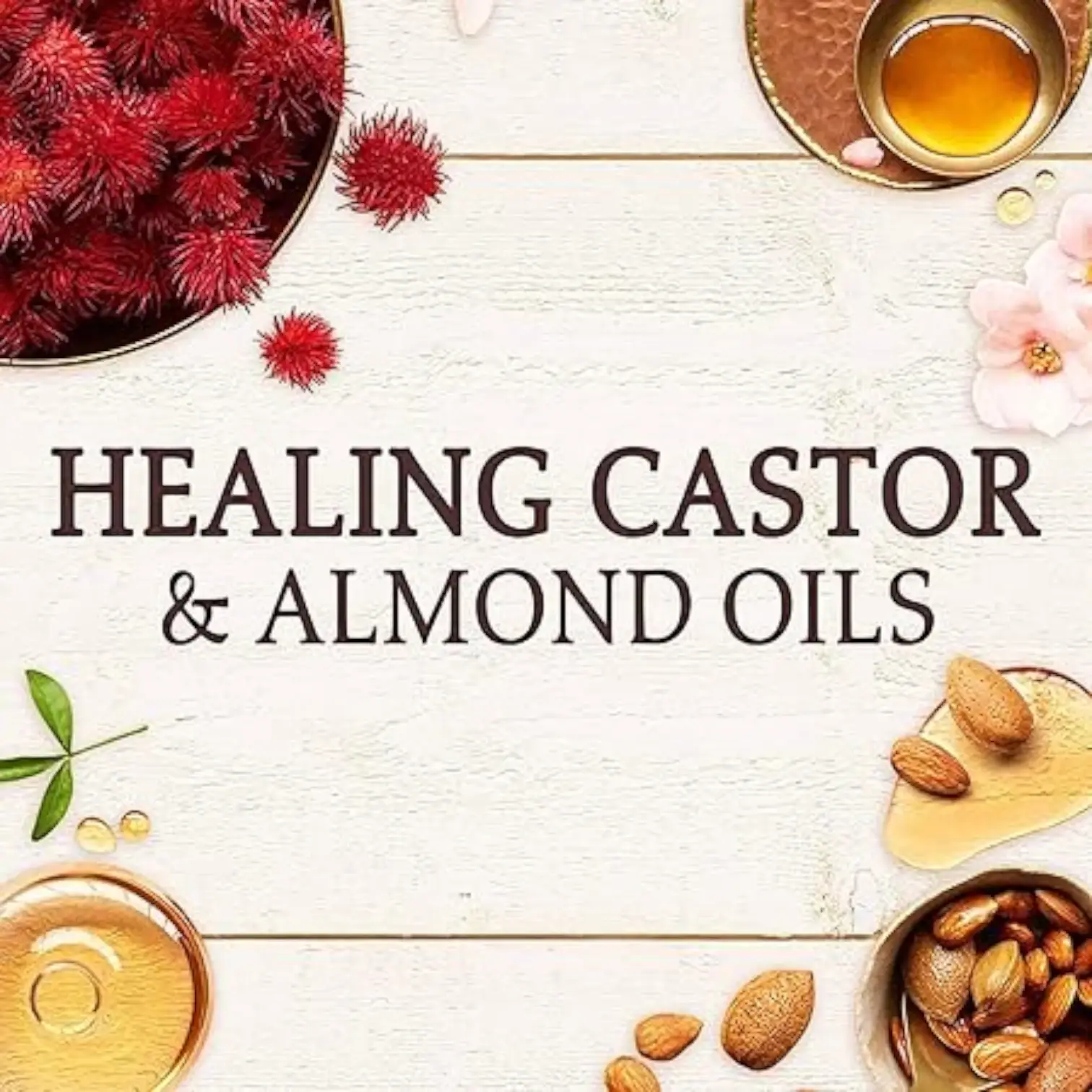 Garnier Ultra Doux Healing Castor & Almond Oil Shampoo | 2 x 400ml | Strengthening for Weak, Hair Fall-Prone Hair | Alcohol-Free - Damoo