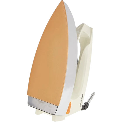 Geepas 1200W Automatic Dry Iron with 60 Micron Teflon Soleplate, Overheat Protection, Thermostat Control, Fabric Guide & Anti-Shock Handle – GDI7729 – Beige - Damoo