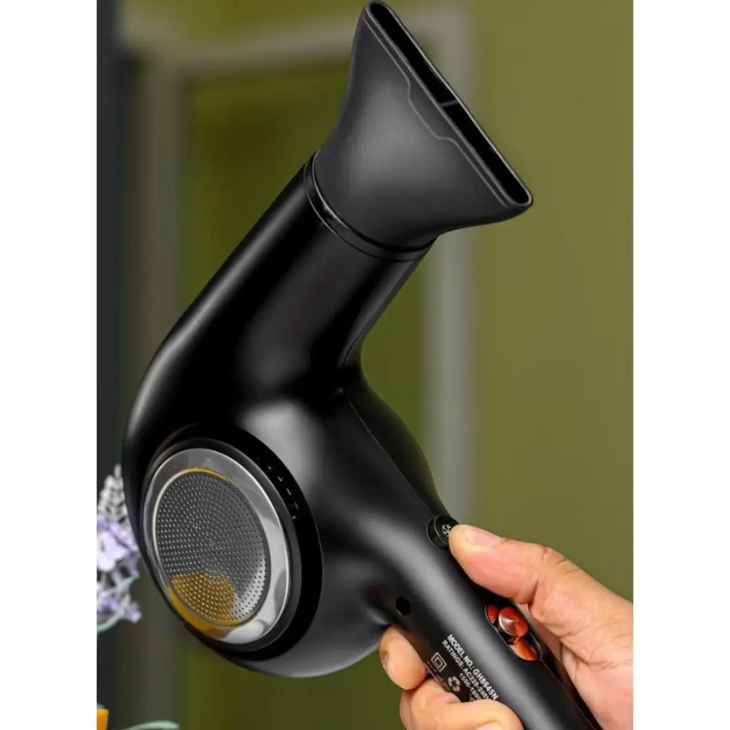 Geepas 1800W Hair Dryer  – 2 Speed Settings, Cool Shot , Ionic Technology for Smooth & Fast Drying  – With Concentrator Nozzle & Detachable Filter – Purple & Black | GH8645N - Damoo