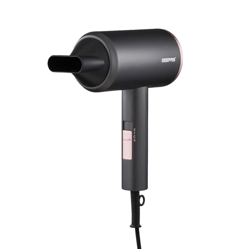 Geepas 1800W Hair Dryer with Cool Shot Function – Dual Speed & Heat Settings, Concentrator Nozzle, Lightweight & Travel-Friendly Design | GH86061 - Damoo