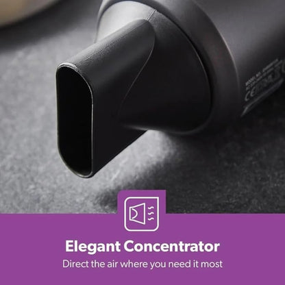 Geepas 1800W Hair Dryer with Cool Shot Function – Dual Speed & Heat Settings, Concentrator Nozzle, Lightweight & Travel-Friendly Design | GH86061 - Damoo