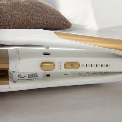 Geepas 2-in-1 Ceramic Hair Straightener & Curler – Neo Wave Technology, Adjustable Temperature, 360° Swivel Cord – For Straight, Wavy & Curly Hair – Ideal for All Hair Types - Damoo