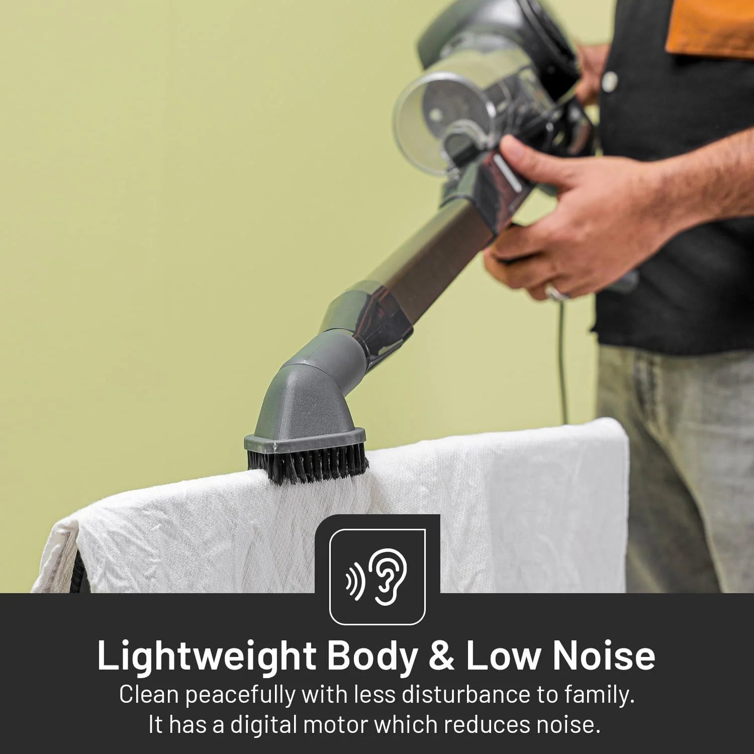 Geepas 2-in-1 Stick & Handheld Vacuum Cleaner – 600W Power, HEPA Filter, 0.9L Dust Cup, Adjustable Floor Head, Lightweight & Quiet – GVC2596N – Black/Grey - Damoo
