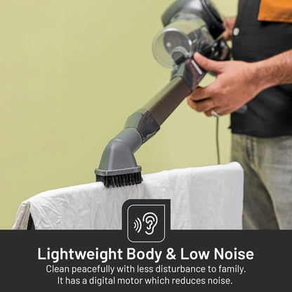 Geepas 2-in-1 Stick & Handheld Vacuum Cleaner – 600W Power, HEPA Filter, 0.9L Dust Cup, Adjustable Floor Head, Lightweight & Quiet – GVC2596N – Black/Grey - Damoo