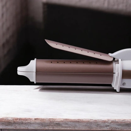 Geepas 2-in-1 Wet & Dry Hair Curler & Straightener – 40W, Adjustable Temperature 80-230°C, Ceramic Coated Plates, 360° Swivel Cord, Travel-Friendly Design – GH8686 - Damoo