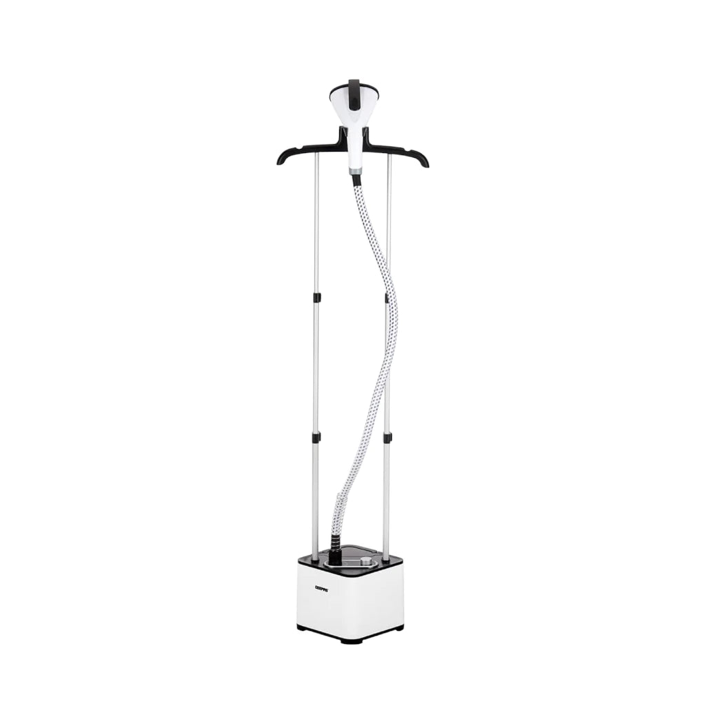 Geepas 2000W Garment Steamer – 1.3L Tank, Thermostat Protection, 35–45s Heat-Up, 11 Fabric Modes – White - GGS25033 - Damoo