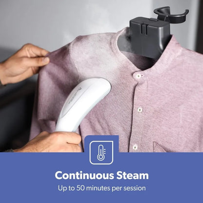 Geepas 2000W Garment Steamer – 1.3L Tank, Thermostat Protection, 35–45s Heat-Up, 11 Fabric Modes – White - GGS25033 - Damoo