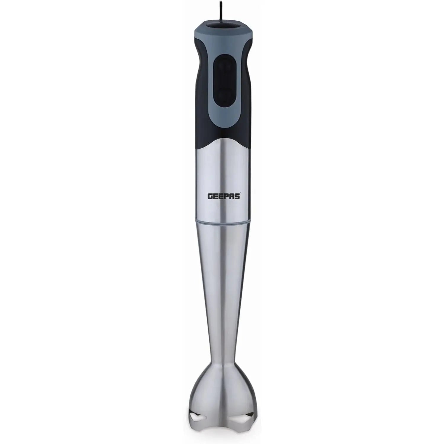 Geepas 700W Stainless Steel Hand Blender – 2-Speed Control, Powerful Motor, Mill Grinder Attachment, Ergonomic Design – GHB5468 - Damoo