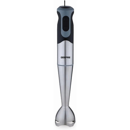 Geepas 700W Stainless Steel Hand Blender – 2-Speed Control, Powerful Motor, Mill Grinder Attachment, Ergonomic Design – GHB5468 - Damoo