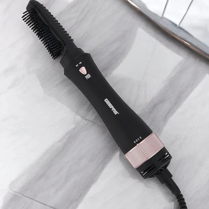 Geepas 8-in-1 Hair Styler GH86070 | 1000W Multi-Functional Hair Styling Tool with 7 Attachments | 2 Speed & Cool Settings | Ceramic Coated | 360° Swivel Cord | Black & Gold - Damoo