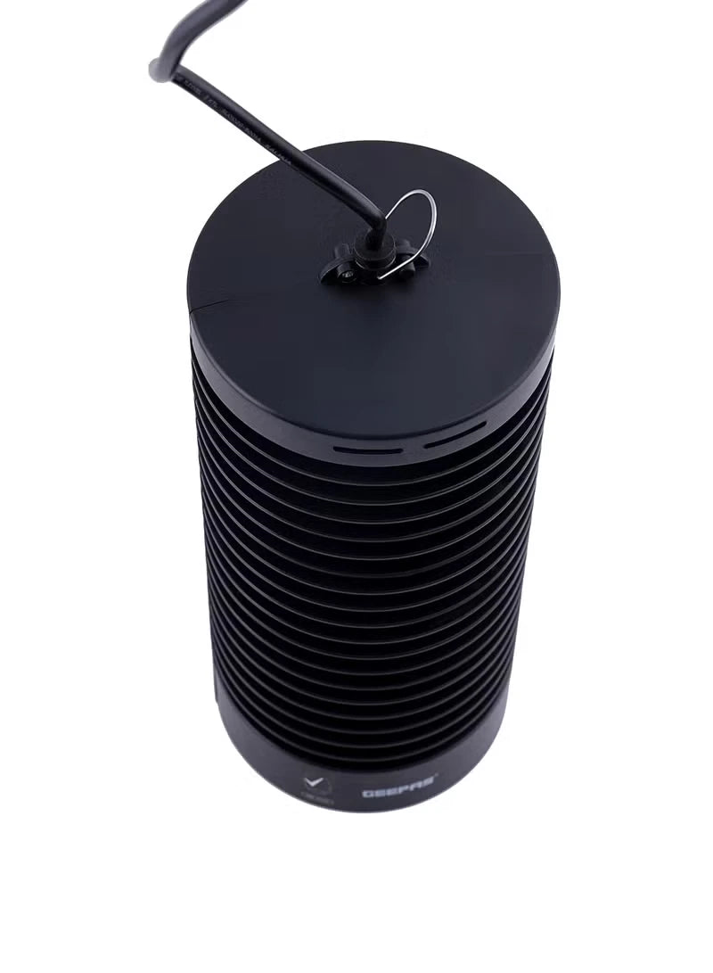 Geepas Electric Insect Killer Bug Zapper 6W - GBK1149 – Safe, Non-Toxic Mosquito & Fly Eliminator – Portable & Efficient – Quiet, Baby-Friendly Mosquito Trap with Camping Lantern (Black) - Damoo