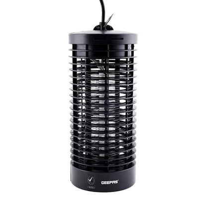 Geepas Electric Insect Killer Bug Zapper 6W - GBK1149 – Safe, Non-Toxic Mosquito & Fly Eliminator – Portable & Efficient – Quiet, Baby-Friendly Mosquito Trap with Camping Lantern (Black) - Damoo