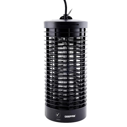 Geepas Electric Insect Killer Bug Zapper 6W - GBK1149 – Safe, Non-Toxic Mosquito & Fly Eliminator – Portable & Efficient – Quiet, Baby-Friendly Mosquito Trap with Camping Lantern (Black) - Damoo