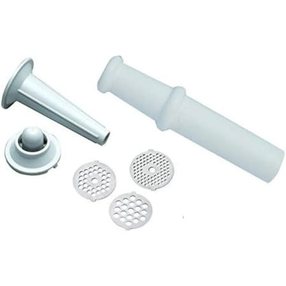 Geepas Electric Meat Grinder – 1KG/Min Capacity, Reverse Function, Stainless Steel Blades, Sausage Attachment & Food Pusher – Durable Meat Mincer – White - GMG746 - Damoo