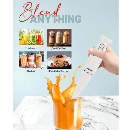 Geepas Hand Blender 200W with 2-Speed Control, Stainless Steel Blade & Detachable Stick | Low Noise Motor | Ideal for Smoothies, Baby Food & Milkshakes – GHB6143 - Damoo