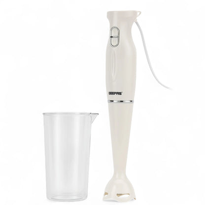 Geepas Hand Blender 200W with 2-Speed Control, Stainless Steel Blade & Detachable Stick | Low Noise Motor | Ideal for Smoothies, Baby Food & Milkshakes – GHB6143 - Damoo