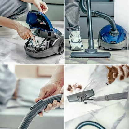 Geepas Handheld & Stick Vacuum Cleaner | 1.5L Capacity, Cyclonic Filtration,  1400W , Dust Full Indicator, Low Noise | Lightweight & Compact, Corded Electric for All Floors - GVC2595 - Damoo