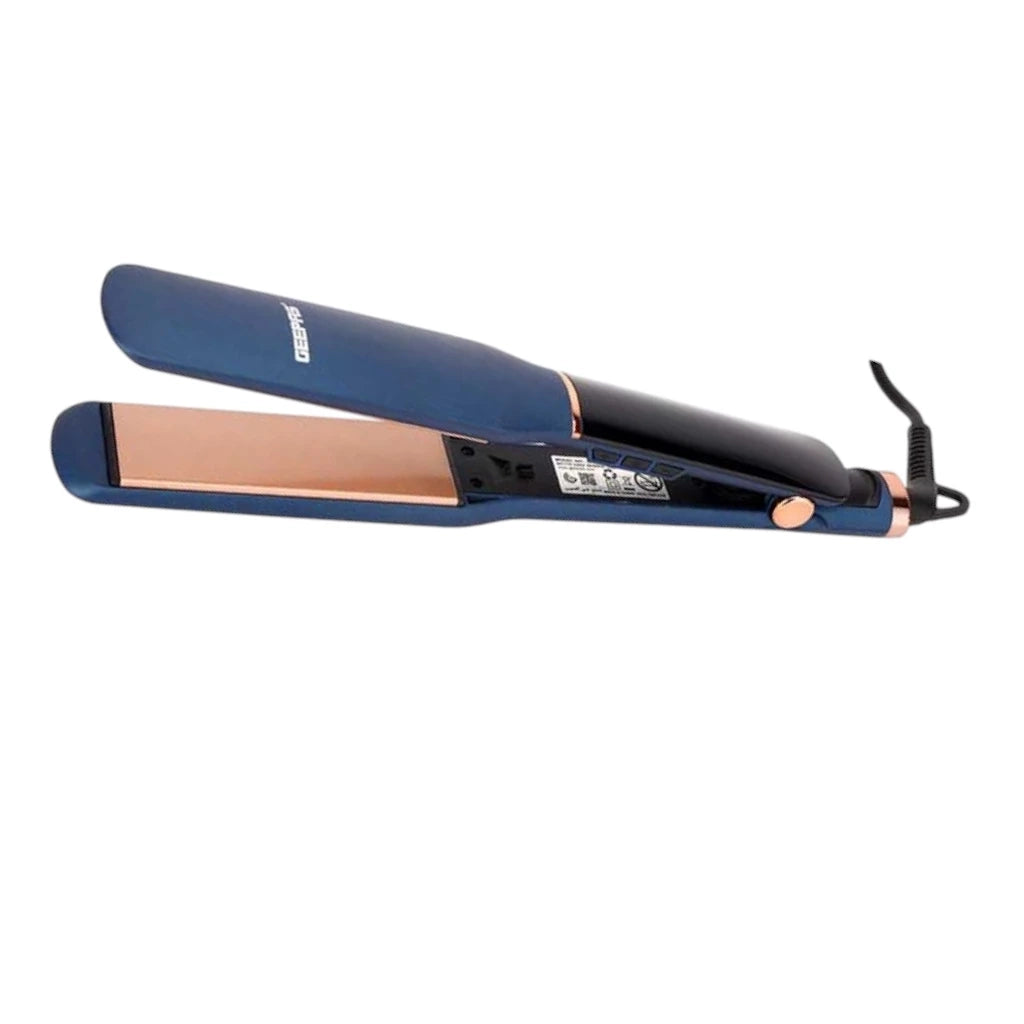 Geepas Professional Digital Hair Straightener – 70W, Slim Design, 10 Temperature Settings (140-230°C), Ceramic Coated Plates, Lockable Handle, Auto Shut-Off, 360° Swivel Cord – Blue - GHS86076 - Damoo