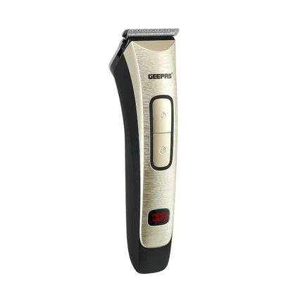 Geepas Rechargeable Cordless Hair & Beard Clipper – Precision Steel Blade, LED Display, Child Lock, 4 Comb Attachments, 50-Min Runtime, 1.5-Hour Fast Charge - GTR1383 - Damoo