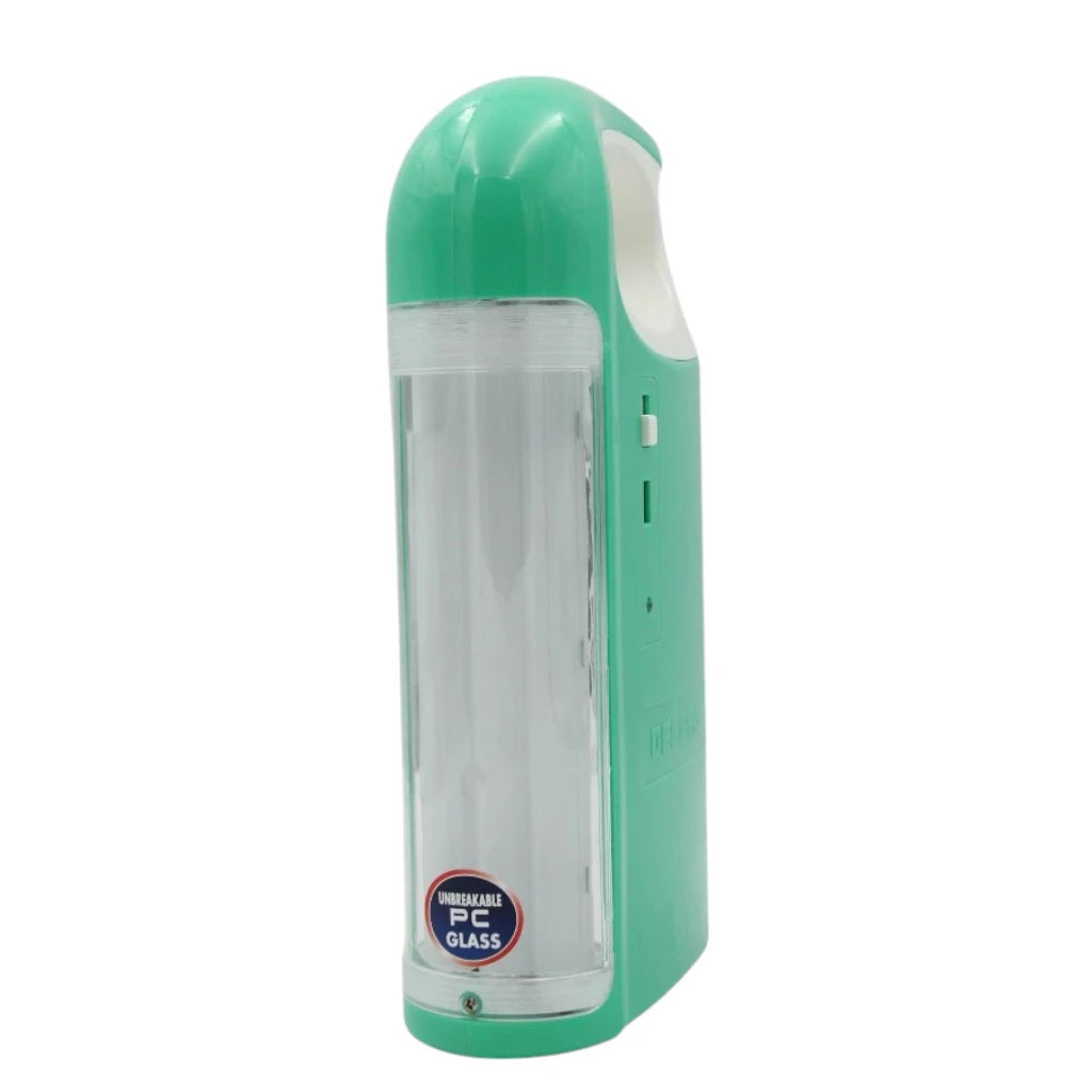Geepas Rechargeable Emergency Lantern – Portable LED Light with 60 High-Brightness LEDs, Overcharge Protection, 6V Battery, Perfect for Indoor & Outdoor Use – green/White, GE53028 - Damoo