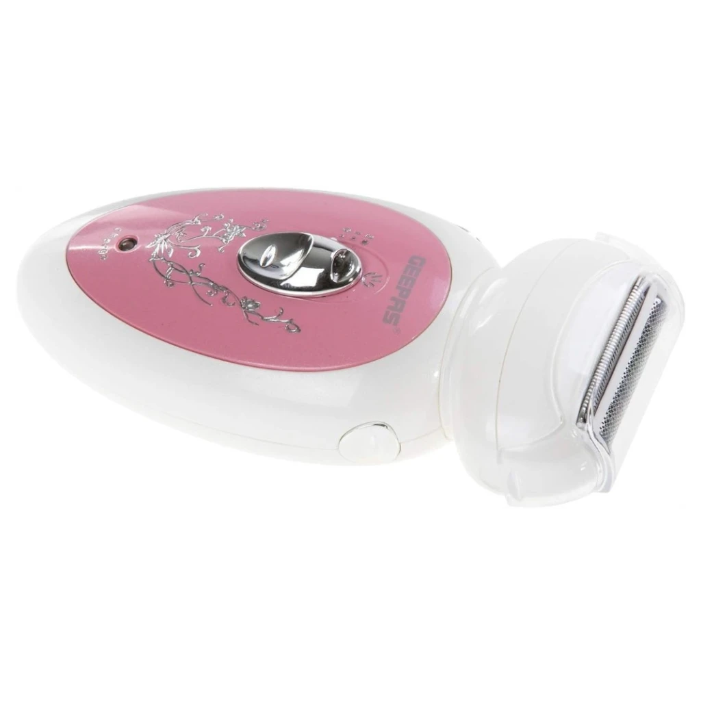 Geepas Rechargeable Epilator for Women GLS8679 – 2-in-1 Hair Remover with 3 Speed Settings, Hypoallergenic Blades, USB Charging, Pink - Damoo