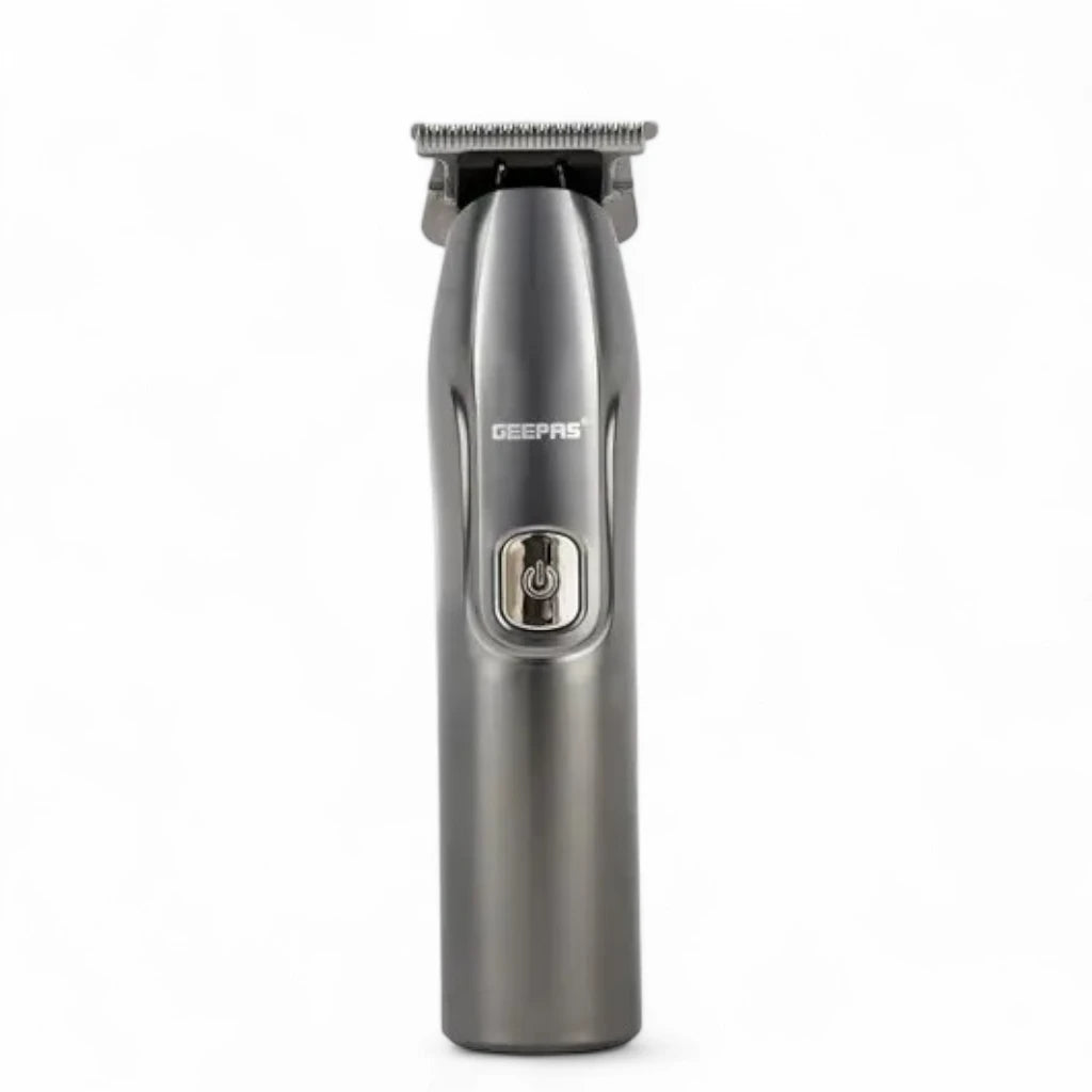 Geepas Rechargeable Hair and Beard Trimmer for Men – Cordless IPX7 Waterproof Grooming Tool with 1200mAh Battery, 180 Min Runtime, Detachable Blades & 4 Guide Combs – Ideal for Home and Salon Use - Damoo
