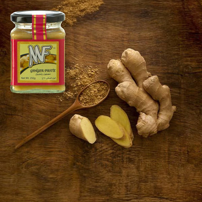 MF Ginger Paste – 250g | Freshly Ground, Ready-to-Use Ginger for Cooking | Halal, Vegan, No MSG, Made in India - Damoo