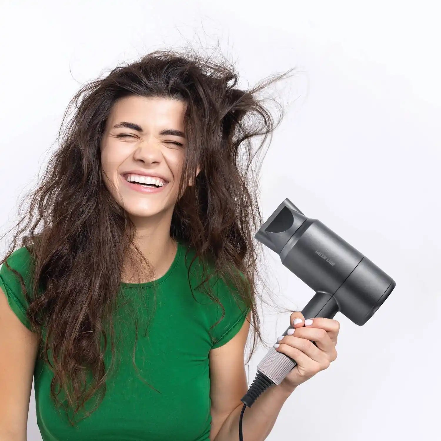 Green Lion Blow Wave Hair Dryer – 850W, Hot & Cool Wind, Precision Concentrator, Overheat Protection, Ultra Quiet, 2-Speed Gear, 33–52°C - Damoo