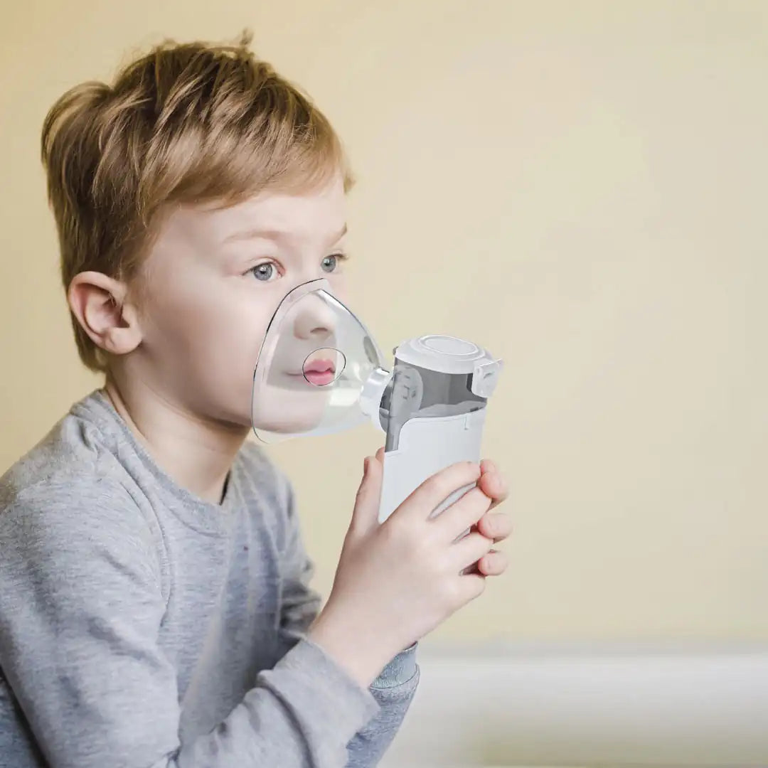 Green Lion Portable Nebulizer Pro – White | 900mAh Battery, Type-C Fast Charging, Fine Mist for Asthma & Allergy Relief - Damoo