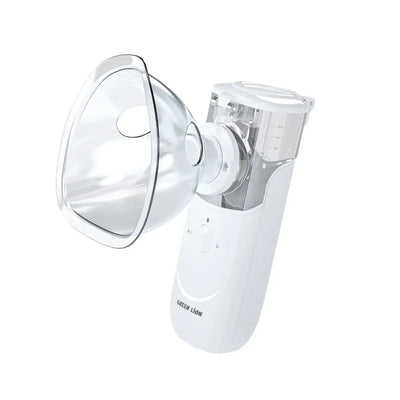 Green Lion Portable Nebulizer Pro – White | 900mAh Battery, Type-C Fast Charging, Fine Mist for Asthma & Allergy Relief - Damoo