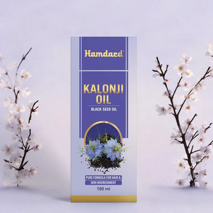 Hamdard Kalonji Oil 100ml | Pure Black Seed Oil for Hair Volume & Strength | Anti-Dandruff, Antioxidant-Rich, Alcohol-Free | For All Hair Types - Damoo