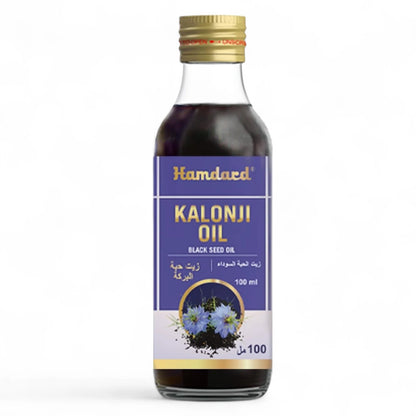 Hamdard Kalonji Oil 100ml | Pure Black Seed Oil for Hair Volume & Strength | Anti-Dandruff, Antioxidant-Rich, Alcohol-Free | For All Hair Types - Damoo