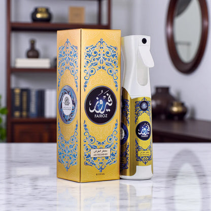 Hamidi Fairoz Non-Alcoholic Air Freshener – 320ML | Ocean Breeze & Tropical Fruit Scent | Refreshing Home & Car Fragrance - Damoo