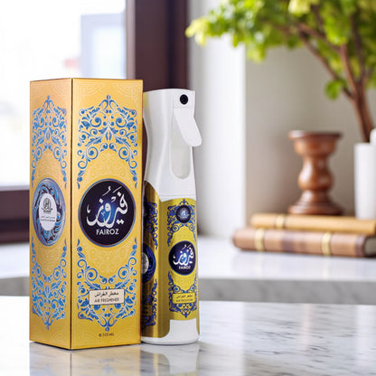 Hamidi Fairoz Non-Alcoholic Air Freshener – 320ML | Ocean Breeze & Tropical Fruit Scent | Refreshing Home & Car Fragrance - Damoo