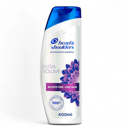 Head & Shoulders Extra Volume Anti-Dandruff Shampoo – 400ml – For Fine, Limp Hair – 24H Volume Boost & Dandruff Control - Damoo