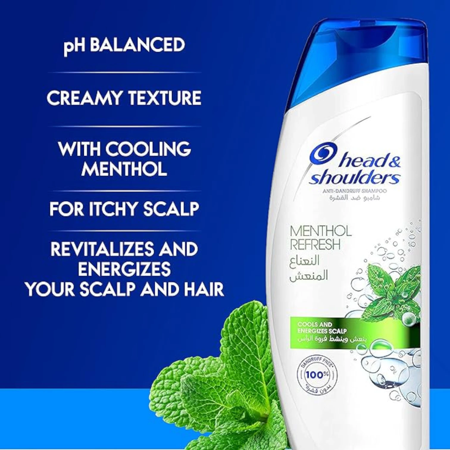 Head & Shoulders Menthol Refresh Anti-Dandruff Shampoo – Cooling Relief for Itchy Scalp with Natural Menthol – 400ml - Damoo