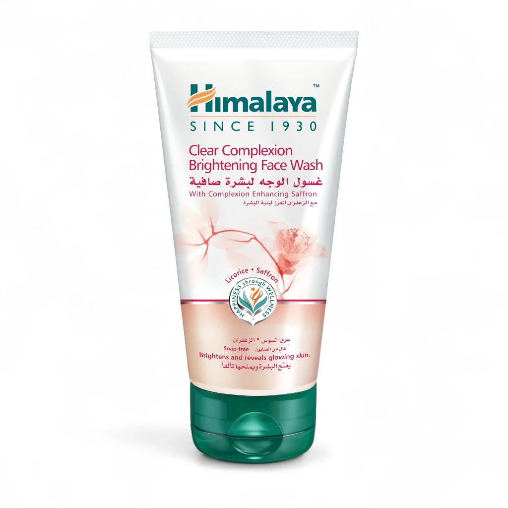 Himalaya Clear Complexion Brightening Face Wash – 150ml (5.07 oz) – For Clear, Radiant & Even Skin Tone – Soap-Free, SLS/SLES & Paraben-Free - Damoo