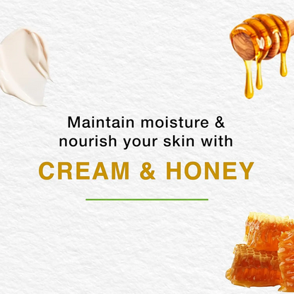 Himalaya Cream & Honey Nourishing Soap – 125g x 6 | For Normal to Dry Skin | Moisturizing Face & Body Bar - Damoo