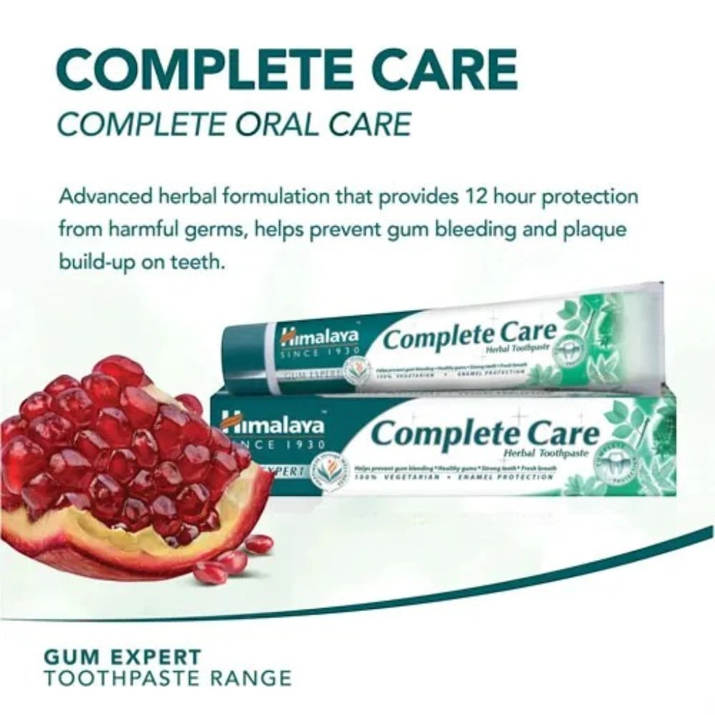 Himalaya Herbals Complete Care Toothpaste 50ml – Ayurvedic Herbal Toothpaste for Healthy Gums & Strong Teeth - Damoo