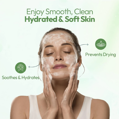 Himalaya Moisturizing Aloe Vera Face Wash 150ml – Gentle Soap-Free Cleanser for Normal to Dry Skin - Damoo