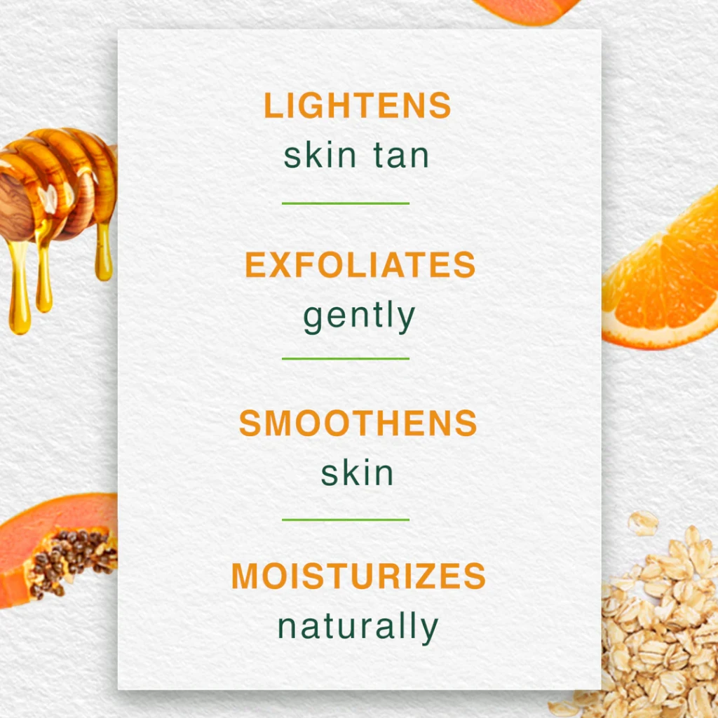 Himalaya Tan Removal Orange Face Wash – 150ml | Brightening Cleanser with Orange Peel, Honey & Papain | Gently Exfoliates & Revives Tanned Skin - Damoo