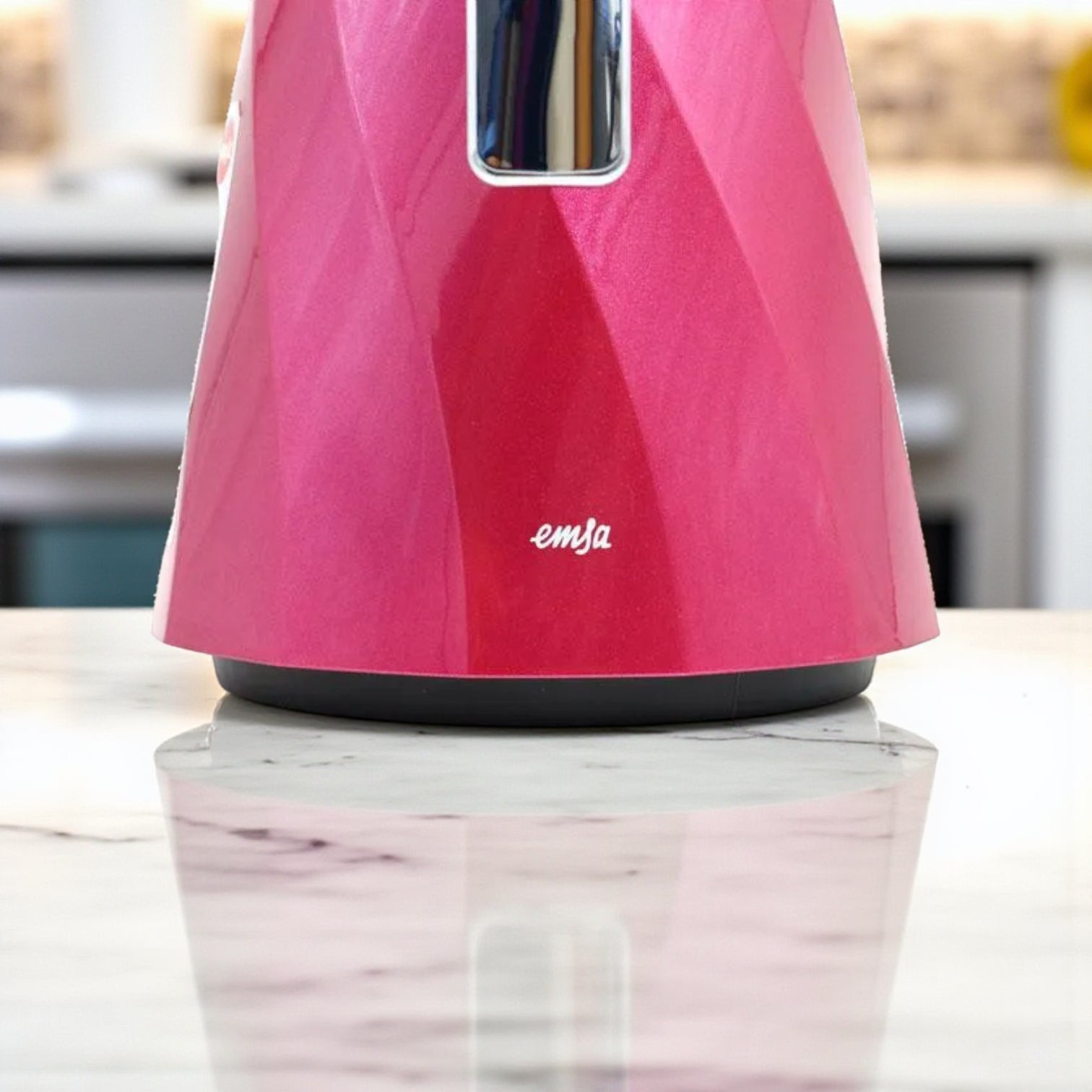 Emsa Cone Thermal Jug Swirl 1.5 L – Metallic Purple | Premium German-Made Vacuum Flask with Glass Liner for Hot & Cold Drinks - Damoo