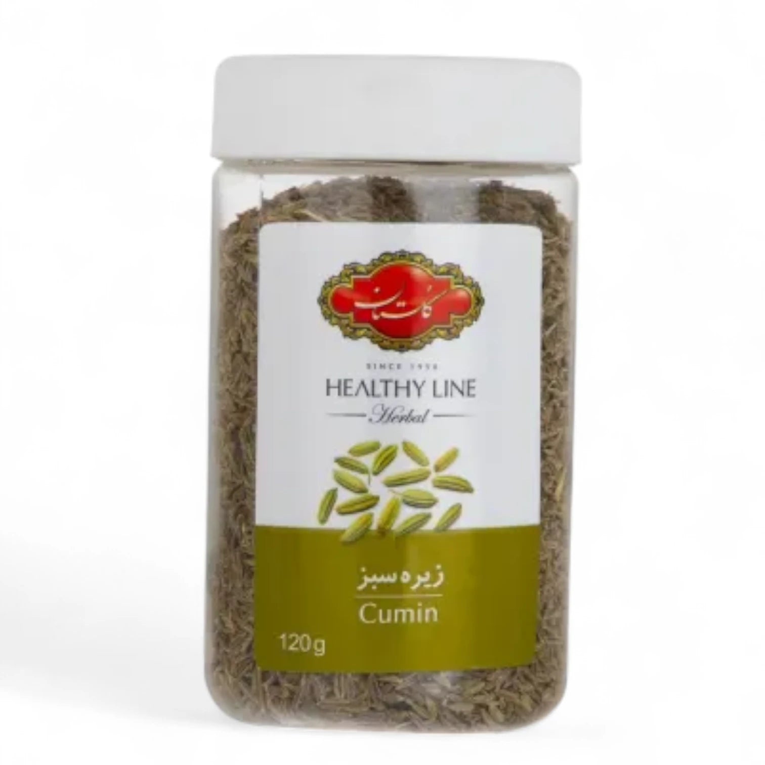 Healthy Line Cumin Seeds 120g – Whole Jeera in Airtight Jar | Aromatic Spice for Cooking, Seasoning, & Herbal Use | 100% Natural & Fresh - Damoo