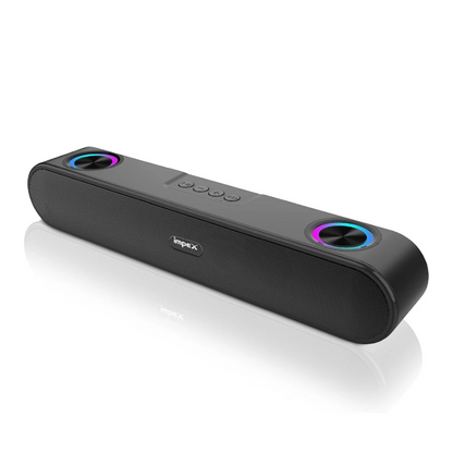Impex 1600W Bluetooth Speaker with RGB Light & 2000mAh Battery – Stereo Wireless Speaker with Bluetooth 5.3, Dual Radiators, USB/TF/AUX/FM/TWS, Type-C Charging – Hands-Free Mic - Damoo