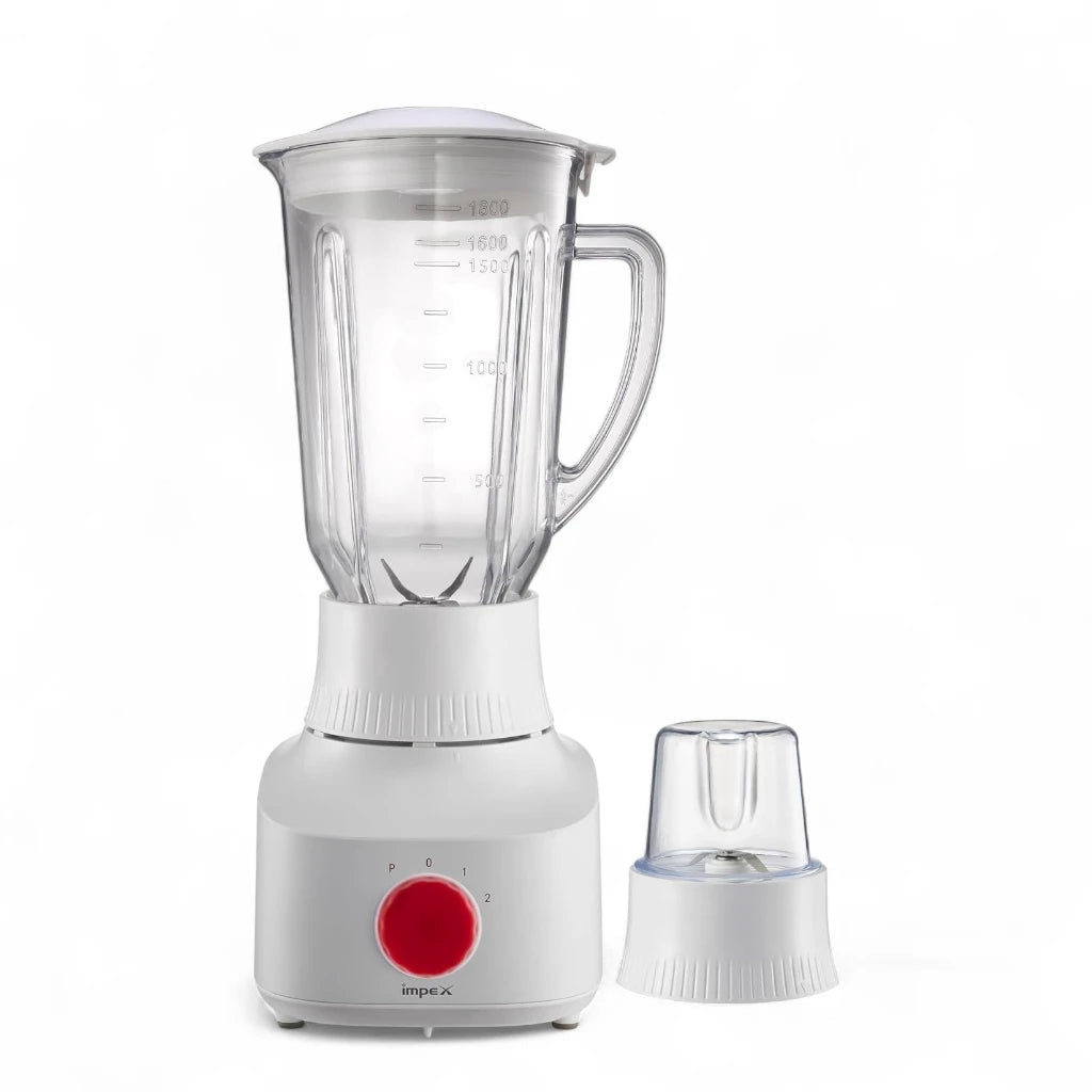 Impex 2-in-1 Blender & Grinder – 650W Powerful Motor, 1.8L Jar + 150g Grinder | 2 Speed with Pulse, Overheat Protection – BL 3509 - Damoo