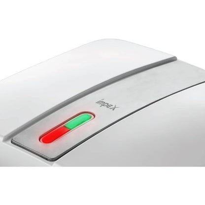 Impex 4-Slice Sandwich Maker – 1400W, Cool-Touch Housing, Non-Stick Plates, Power & Ready Lights, Upright Storage, Skid-Resistant Feet – White -  SW 3603 - Damoo